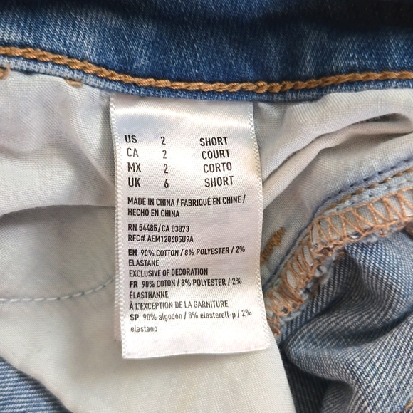 American Eagle outfitters light wash skinny jeans low rise - Picture 4 of 7